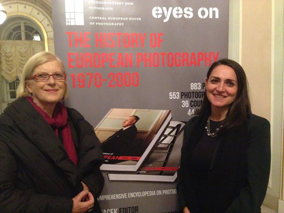 Direttrice dell’Istituto Italiano di Cultura di Bratislava, Antonia Grande + curatrice italiana del volume, Gigliola Foschi